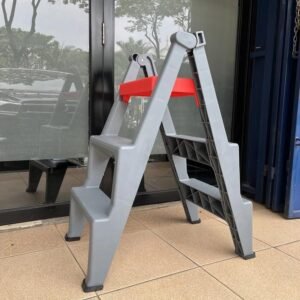 3 Step Ladder Plastic Tangga Plastik 3 Step Heavy Duty Cuci Mobil 69cm