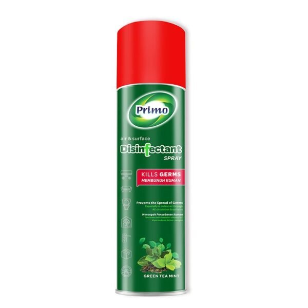 Primo Disinfectant Odor Elimanator Green Tea Fresh 300ml Fogging Mobil Ruangan