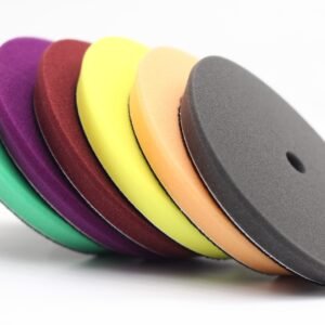 Thin Foam Pad 5" Busa Poles Mesin Busa Poles Model Tipis Tapered Edge Murah - isi 6