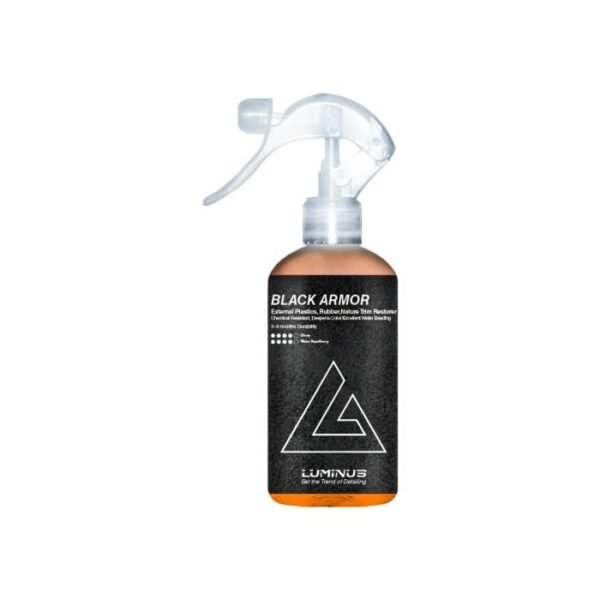 Luminus Korea Black Armor 250ml Trim Restorer Trim Dressing exterior penghitam plastik eksterior