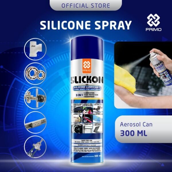 PRIMO SLICKON 300ml Sillicone Spray Pelumas Sillicone Silikon Spray