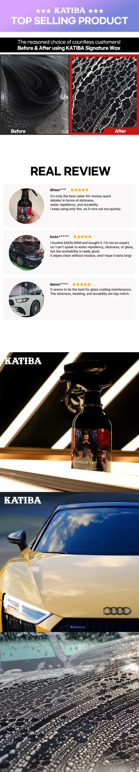 KATIBA Signature Wax 500ml High Performance Spray Sealant - Image 2