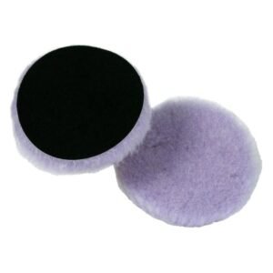 Lake Country Purple Foamed Wool Pad 5,5" Thick 1" Wool Pad Poles Ungu
