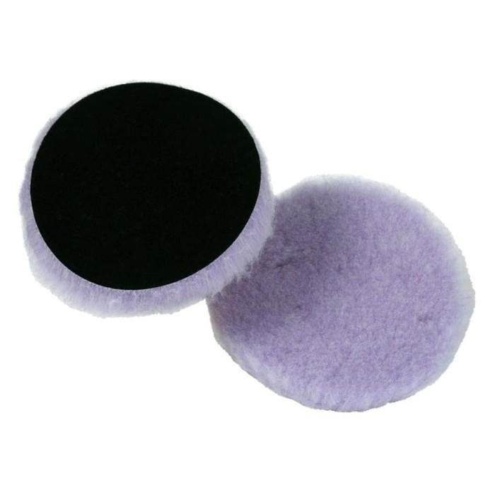 Lake Country Purple Foamed Wool Pad 5,5" Thick 1" Wool Pad Poles Ungu