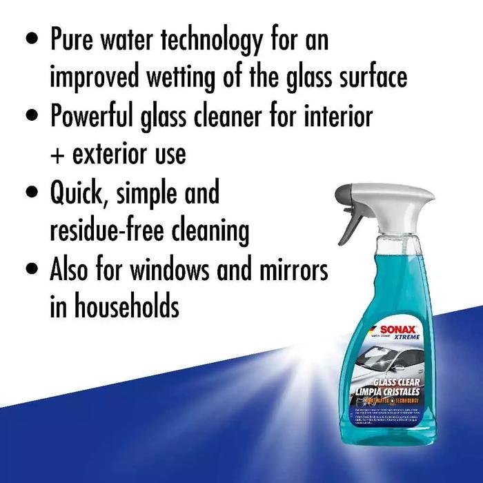 Sonax Xtreme Glass Clear 500 ml Glass Cleaner Pembersih Kaca Mobil Interior Eksterior - Image 3