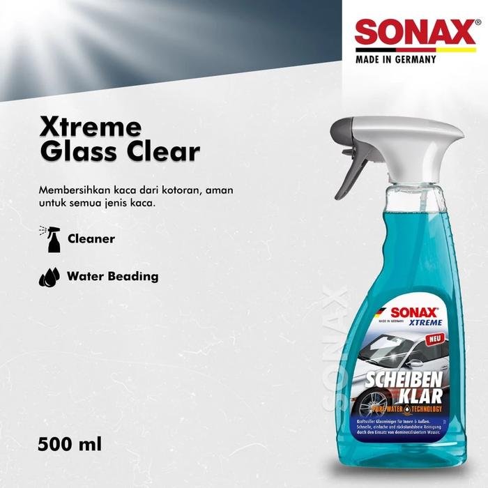 Sonax Xtreme Glass Clear 500 ml Glass Cleaner Pembersih Kaca Mobil Interior Eksterior - Image 2