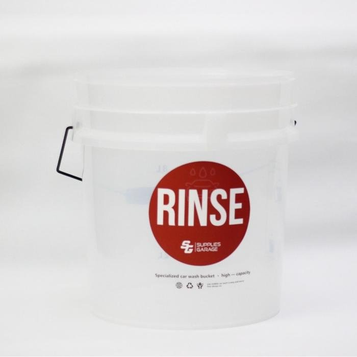 SG Premium Wash Bucket 16L Transparan Ember Cuci Mobil Wash Bucket Transparan Pendek High Quality Ergonomic Handle - Image 3