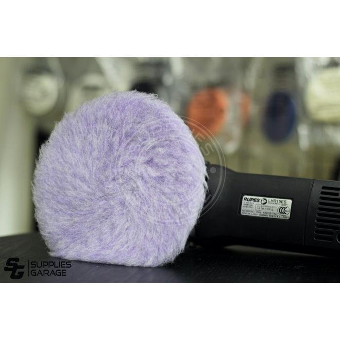 Lake Country Purple Foamed Wool Pad 5,5" Thick 1" Wool Pad Poles Ungu - Image 3