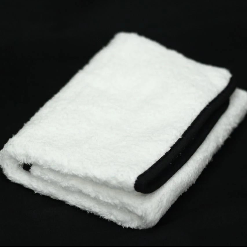 Thick Plush Microfiber Towel 40 x 40 cm White Super Soft Kain Lap Super Halus Putih 40 x 40 cm Tebal - Image 3
