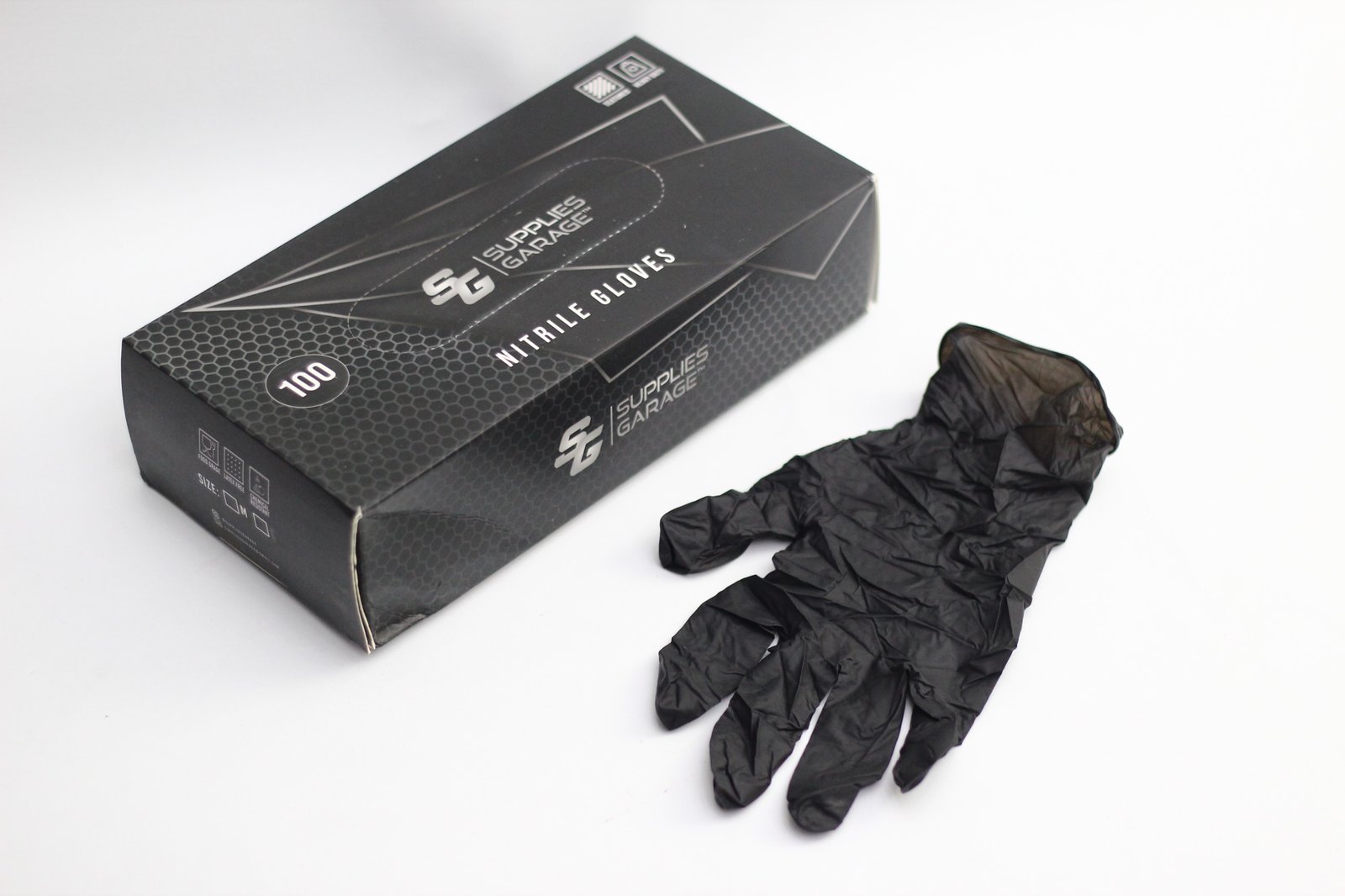 Detailing Nitrile Gloves Black Sarung Tangan Hitam Nitrile