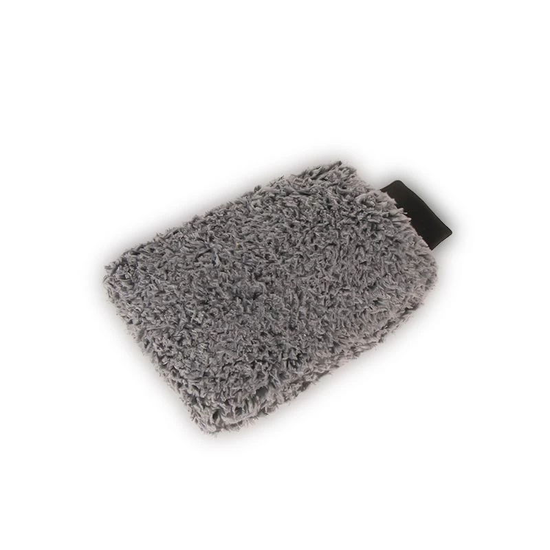 Wash Mitt Short Microfiber Grey/Orange Short High Quality Sarung Tangan Cuci Mobil Berkualitas Lap Cuci Mobil - Image 2