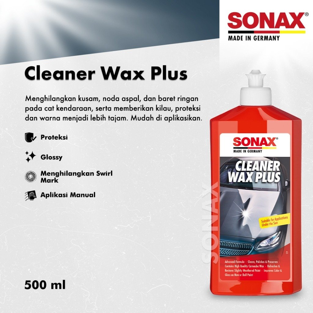 SONAX Cleaner Wax Plus 500 ml - Image 2