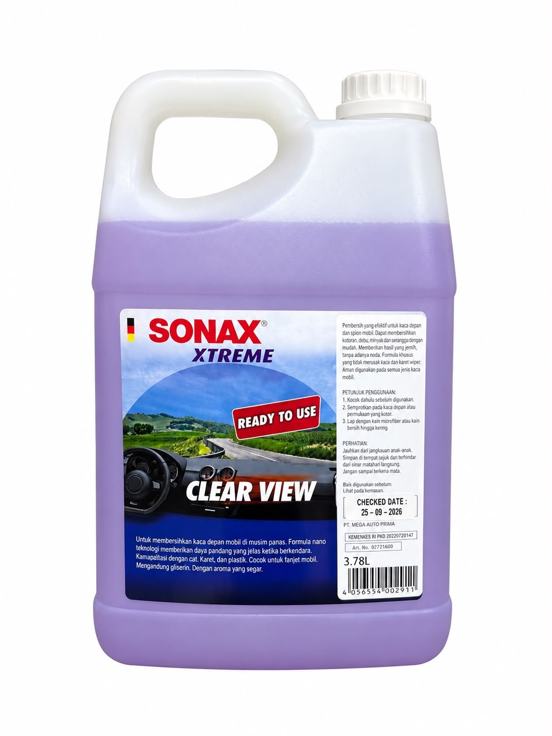 SONAX XTREME Windscreen Wash Ready-to-Use 3.78 L