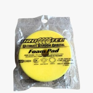 UROTEC Buff & Shine Foam Pad 6” Yellow – Long Throw DA Polisher