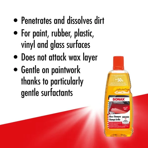 SONAX Gloss Shampoo Concentrate 1 L - Image 2